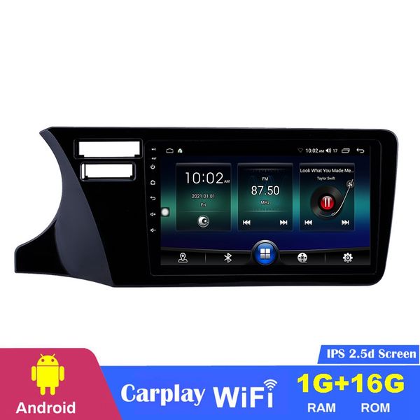 9-Zoll-Android-Auto-DVD-Stereo-Video-Player Audio-Navigation für Honda City LHD 2014–2017, Doppel-DIN