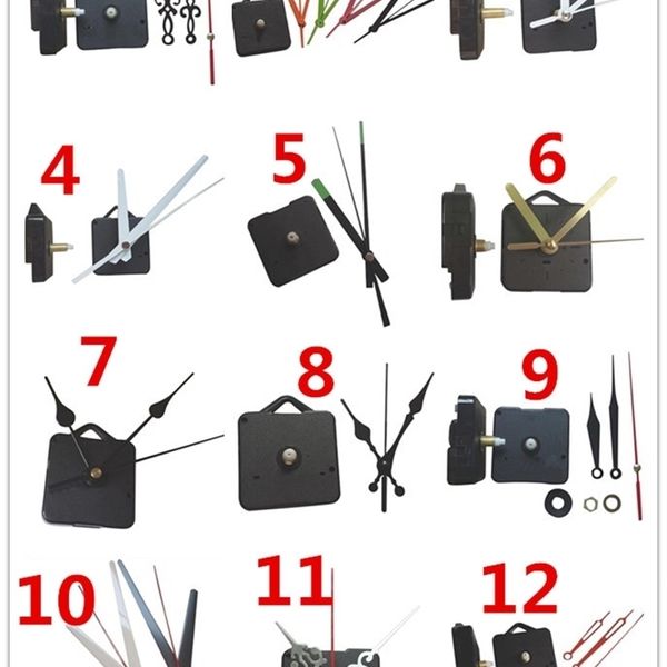 Wanduhren 10 Stück Großhandel 18,5 mm DIY Quarzuhrwerk Kit Spindelmechanismus Welle klassische hängende Uhr Reparatur Ersatz 220930