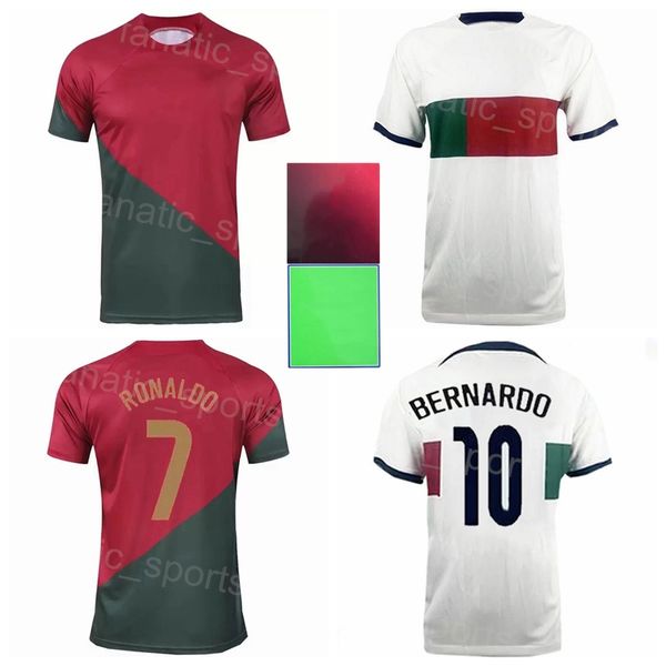 2022 Copa do Mundo JOAO JERSEYS MOUTinho Pepe Guedes Ronaldo Diogo J Andre Silva Bernardo Fernandes Pereira Futebol Circh Kits Sele￧￣o nacional Putaoya