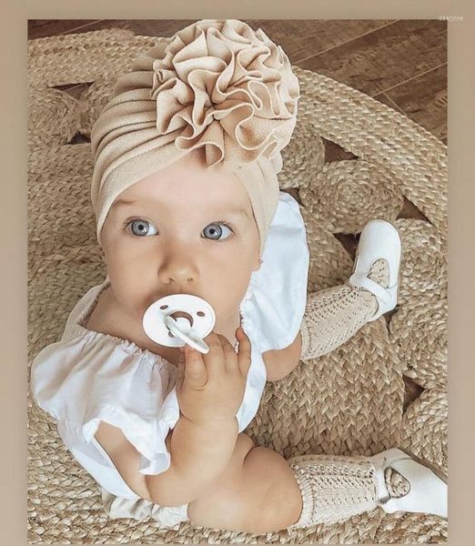 Шляпы 2022 детские кукурузные цветы Индия Кепка Крайняя принцесса Турбан Мягкая шляпа Детская головная ура