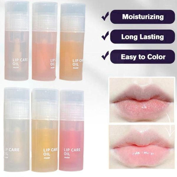 Lip Gloss Transparente Óleo de plumper líquido líquido líquido hidratante Lipstick Hidrating Serum Primer C x4x5