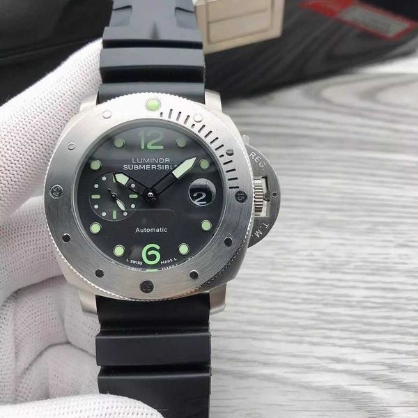 Супер красивые Fat Sea Stalker Pam001024 Мужские усовершенствованные наручные часы с автоматическим механическим механизмом, светящиеся моряк