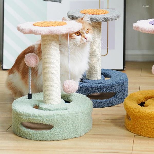 CAT Toys Star Climbing Frame Sisal Fun Hammock Risping Post Pet Integrated Pet