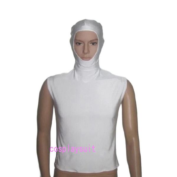 Costumi Catsuit senza maniche per feste di Halloween Costume Zentai Spandex Casco Unitard viso aperto Vestito operato per adulti Costume Zentai unisex