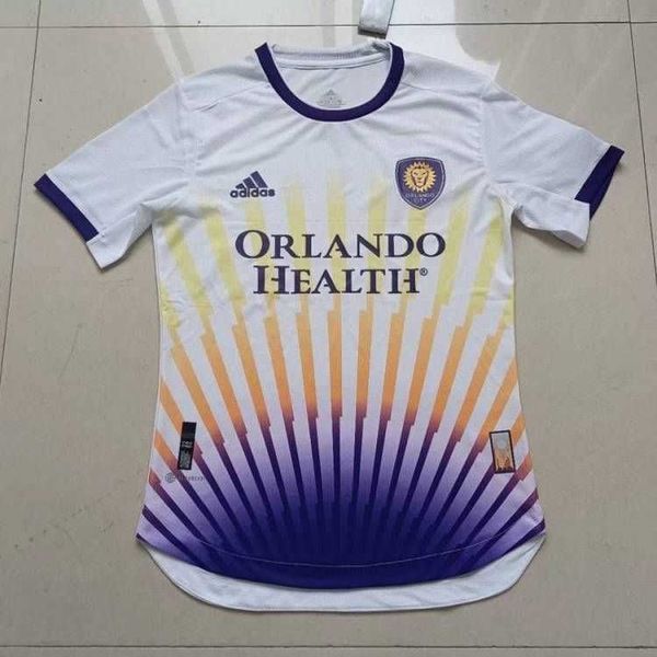 Jerseys de futebol Casa 22-33 Orlando City Jersey Treinamento Player Player versão de manga curta Slim Fit 19 Michelle 7 Pato