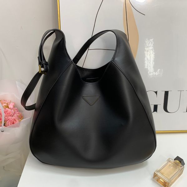 Designer-Umhängetasche, High-End-Luxus-Hobo-Schultertaschen, Schwarz, großes Fassungsvermögen, Cross-Body, echtes Leder, modische Damen-Handtaschen, verstellbarer Riemen, Axillary-Geldbörse