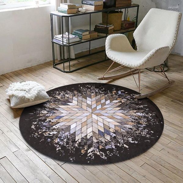 Ковры Creative Geometric Splash Abstract Round Carpet спальня компьютерный стул коврик для гостиной кофейник детский игровой коврик