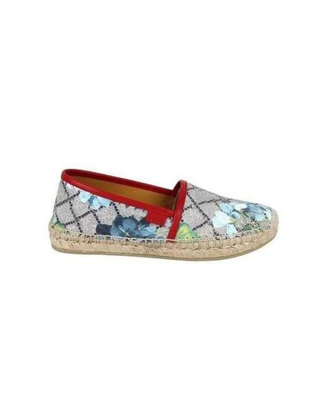 22ss donna Canvas Bloom Espadrillas Flats pantofole ragazze muli in gomma con stampa floreale moda con scatola e sacchetti per la polvere