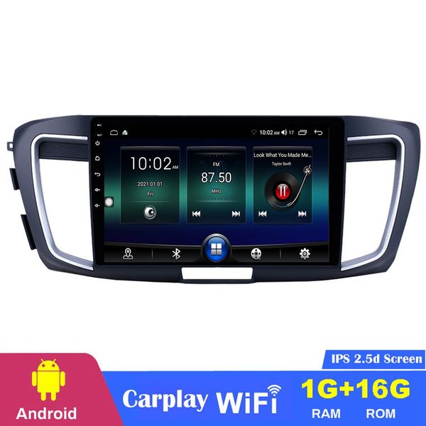 DVD de carro DVD Sistema multim￭dia Player est￩reo para Honda Accord 9 2013 High Vers￣o 10.1 