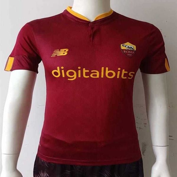 Futbol Formaları Ana Sayfa 22-23 Roma Jersey Oyuncu Versiyonu Thai Slim Fit Özelleştirilmiş No. 9 Abraham Futbol Gömlek