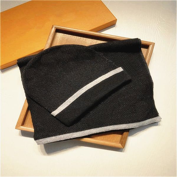 LLVV23SS Men Hat Hat Set para Beanies Homens Mulheres Inverno 2 Pe￧as Caps de xale Chap￩