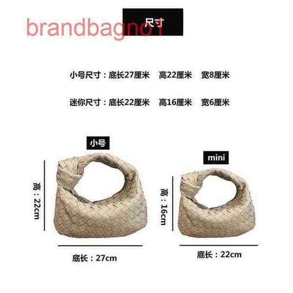 A NJ Designer Handbags Venetss Bottegss Ice 2023 Mini Blue Woven Dumpling Pillow Leather Hand Underarm Ba Designers Bag Crossbody con il logo