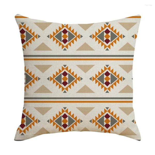 Yastık Aztek Bohemian Kapak Etnik Geometrik Ev Dekoru Kanepe Kılıf Native Southwestern Southwestern atış 45x45cm