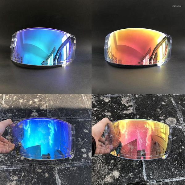 Capacetes de motocicleta capacete de capacete anti-UV Lente PC Modelo