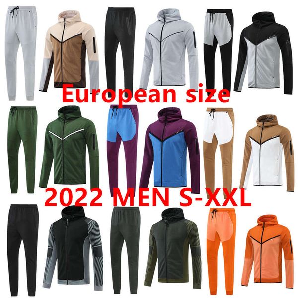 2022 2023 Abbigliamento da calcio con cappuccio Tute 22/23 Italia BONUCCI CHIELLINI INSIGNE VERRATTI MBAPPE S Bianco Full Zip Jacket Set MEN