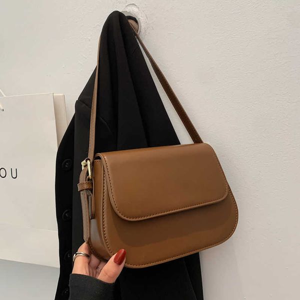 bolsa popular para mulheres 2022 Uma nova bolsa de ombro de moda pequenos sacos quadrados com vermelho
