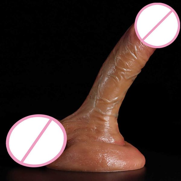 DILDOS DONGS Feminino Simulação de masturbação Penis Feminino Produtos de sexo feminino Silicone líquido Super macio grosso 221006