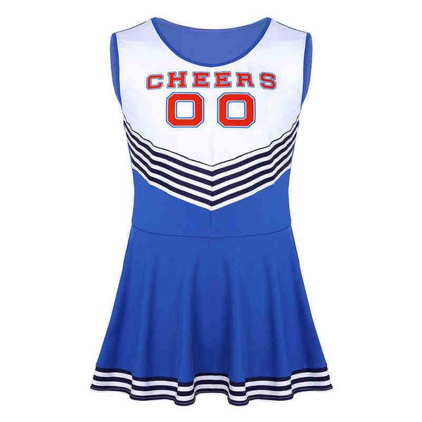 Traccettaci da donna maschio maschi sexy provengono vestito cheerleader cosplay visione abbigliamento a pieghe per esibizioni fantasiose abiti da ballo t220909