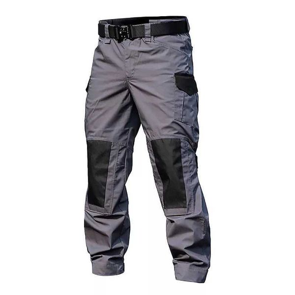 Calça masculina nova calça de combate verde de carga militar militar Multi bolsos com uniforme cinza Airsoft Airumn Work Clothing G220929