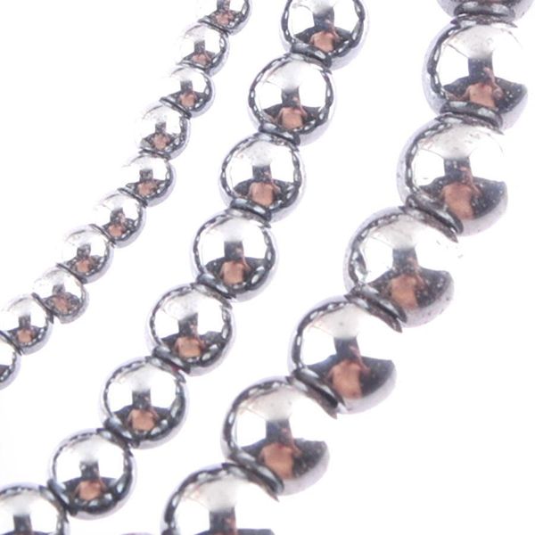 Materiali magnetici Nero Nessun materiale magnetico Pietra ematite Perline a sfera tonda 2 3 4Mm Per creazione di gioielli fai da te Collana Brac Mjfashion Dhxvo