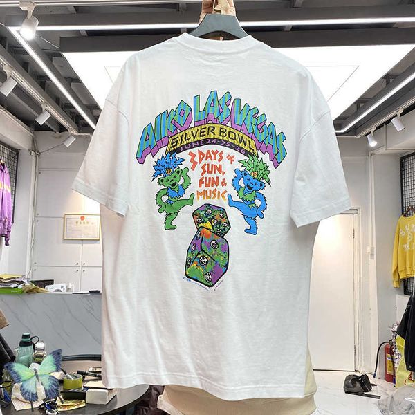T-shirt da uomo Las Vegas Dead T Shirt Uomo Donna T-shirt oversize Cartoon Bear di alta qualità T221006