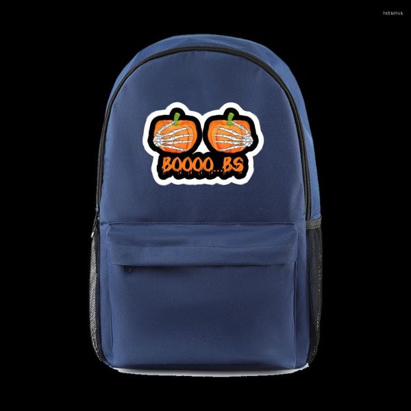 Zaino JPumpkin Boobs Denim Bag Unisex Travel Style Fashion Harajuku School Kawaii Printing