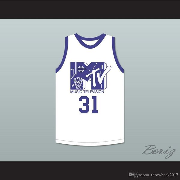 Kurt Rambis 31 Basketball Jersey First Annual Rock N' Jock B-Ball Jam 1991-1 Custom Any Name Any Number