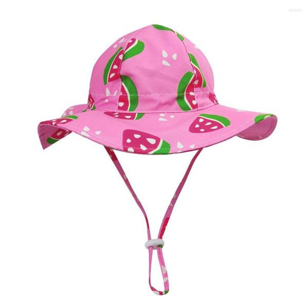 Cappelli Cappello Ragazza Estate Sole Spiaggia Tesa larga UPF50 Protezione UV Rosa Accessorio per le vacanze per i più piccoli che nuotano