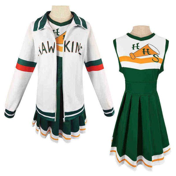 Tute da donna Chrissy Cunningham Cosplay Come Things Stagione 4 Uniforme da cheerleader Hawkins High School Lucas Sinclair Abito giacca T220909