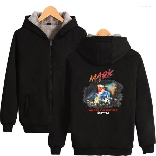 Con cappuccio maschile mark super con cappuccio sportivo con cappuccio inverno maschi con cerniera con cerniera streetwear manica lunga homme con cappuccio con cappuccio top