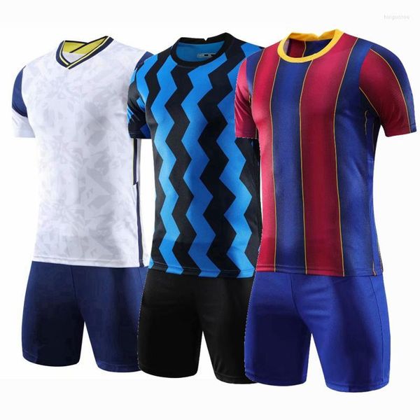 Herren-Trainingsanzüge, Herren-Sets, 2022, Kinder-Sets, Uniformen, Jungen und Mädchen, Sport, Kinder, Jugend, Trainingsanzüge, leeres individuelles Spiel-Druck-Fußball-Set