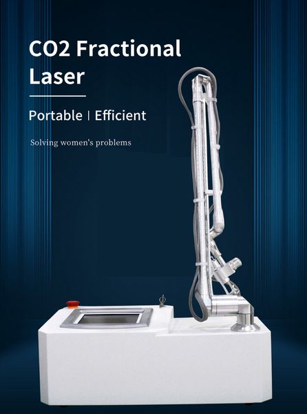 Tragbares fraktioniertes CO2-Laser-Hauterneuerungsgerät mit vaginaler Straffung und Narbenentfernung – ideal für Schönheitssalons (Gelenkarm mit 7 Gelenken)