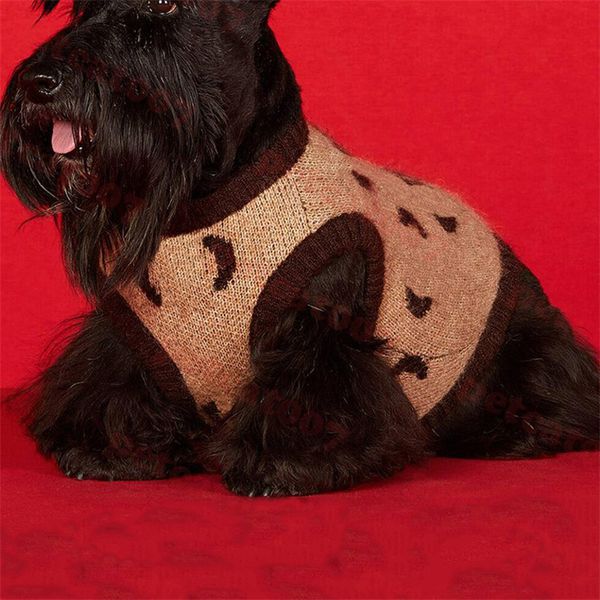 Canottiera per maglione per animali domestici Abbigliamento per cani Logo del marchio Canottiera per animali domestici T-shirt per cani vintage