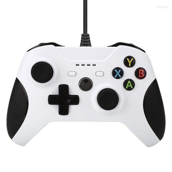 Controladores de jogo 1,75m ABS WIDED LAPTOP PC Laptop USB Controlador preto e branco para Windows 7/8/10 Xbox One/One S/One X