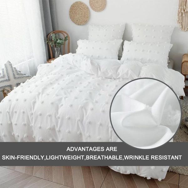 Defina a cama Têxteis de luxo Casas de luxo Cama de colcha Modern Minimalist Sale Duply for Single White Y0F3