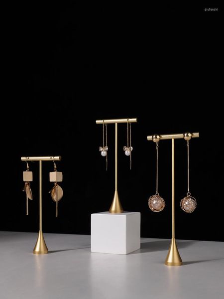Sacchetti per gioielli Orecchini Anelli Espositore Supporto in metallo Elegante serie di gioielli