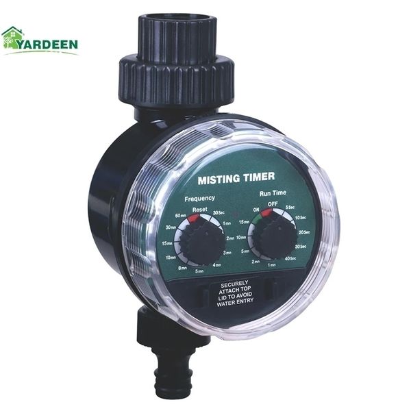 Bewässerungsgeräte Yardeen Garden Water Timer Misting Ball Kurzprogramm Elektronisches Bewässerungskontrollsystem mit zwei Zifferblättern 220930