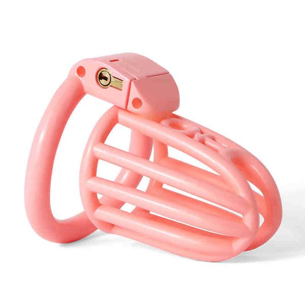 Nxy Chastity Devices Nuovo dispositivo maschile con gabbia leggera stampata in 3D Anello per pene Schiavo della prigione BDSM per uomini 220829