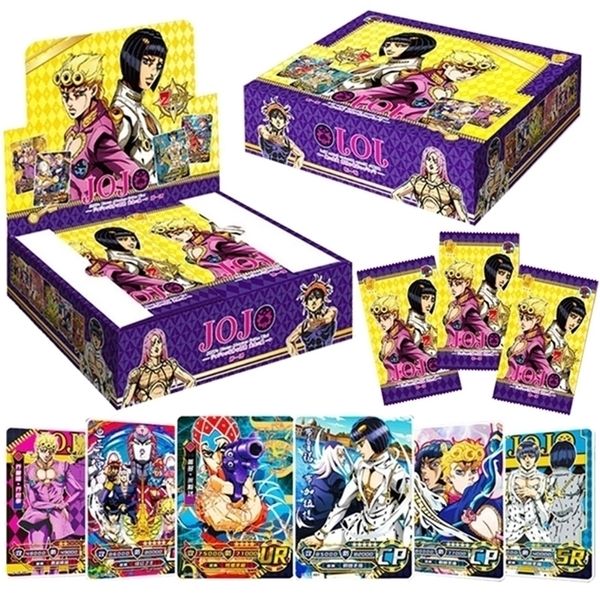 Card Games Bizarre японские фильмы аниме -приключения коллекция персонажей Rare S Box Game Collectibles for Child Kids Gifts 221006