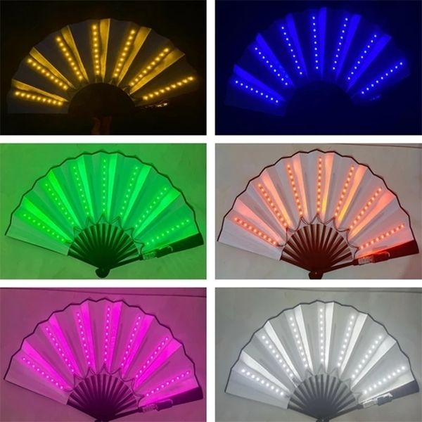 Outros suprimentos para festas de eventos Glow dobring fã LED Dancing Lights Show DJ DJ Fluorescent Bar Club Gifts Halloween decoração de cor 221007