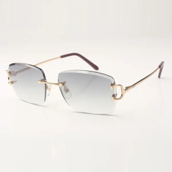 Brillen Damen für Metallkrallen-Sonnenbrille 3524030 mit großen C-Bügeln und 58-mm-Schnittgläsern