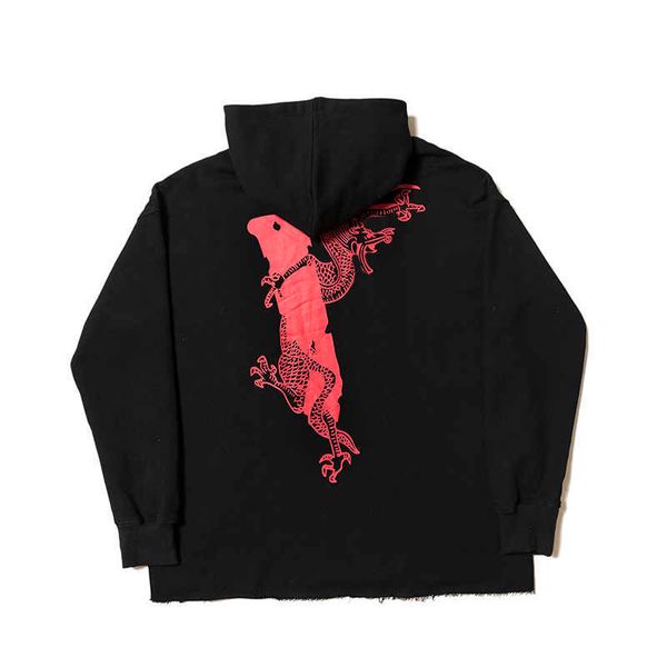 Erkek Hoodies Sweatshirts Erkek Hoodies Hip Hop Dragon Tasarımcı Hoodie Erkek Yüksek Kaliteli Siyah Beyaz Erkekler Kadın Sweatshirts S-XL