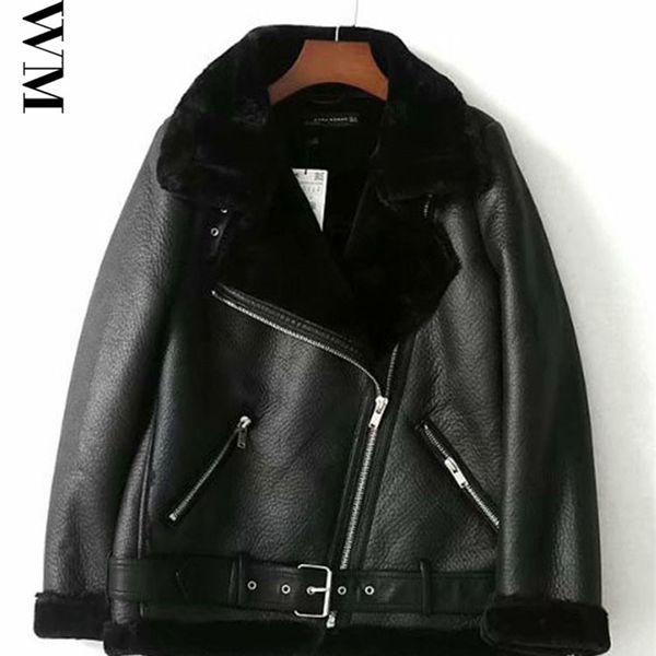 Женские куртки меховой локомотив ретро с ездой по поясу зимней женской куртки с длинными рукавами, мягкая, теплое черное, черное, женское пальто, 221006