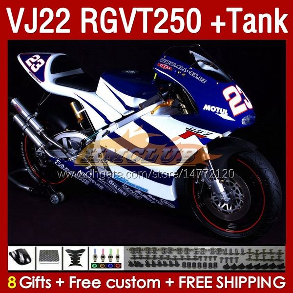 Verkleidungen Tank Für Suzuki RGV250 SAPC VJ22 RGVT250 RGV-250 VJ 22 1990 1991 1992 1993 1994 1995 1996 160No.118 RGV RGVT 250 CC RGVT-250 90 91 92 93 94 95 96 Verkleidung nicht Rennblau