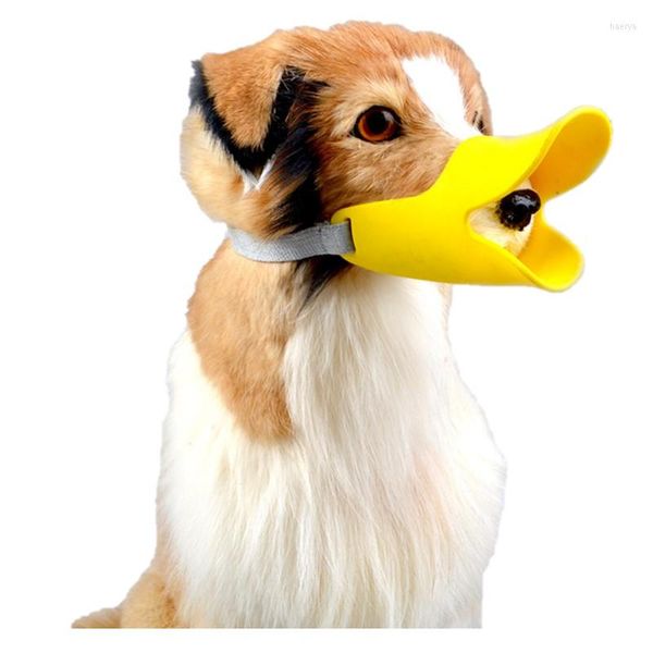 Media de pato anti-mordida de vestido de cachorro Máscara de focinho de silicone
