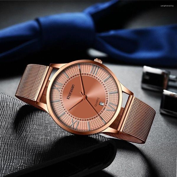 Нарученные часы 2022 Тенденция Business Men's Quartz Watch Creative Design Высококачественная точная точная веб-знаменитость продается как торты