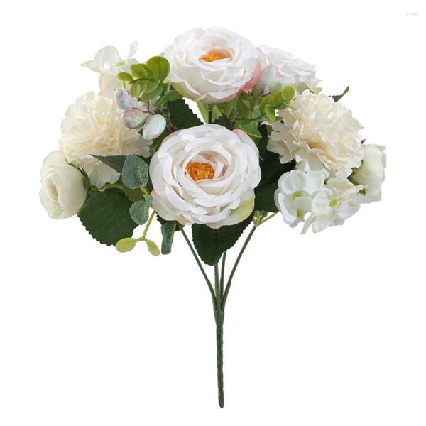 Декоративные цветы розы сушеные из искусственного букета пена 50G Металлическая проволочная романтика
