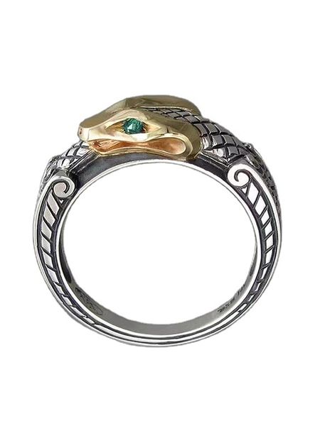 10 шт. Ретро животные уникальные крутые змеи кольцо для мужчин Женские модные свадебные подарки