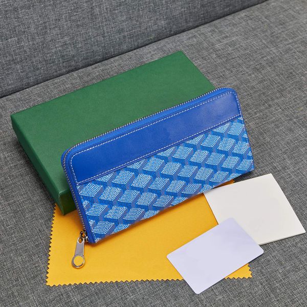 Élégant Gy Lettre Portefeuilles En Cuir Unisexe Designer Long Purse Card Holder Porte-Monnaie Zipper Pouch Pochettes