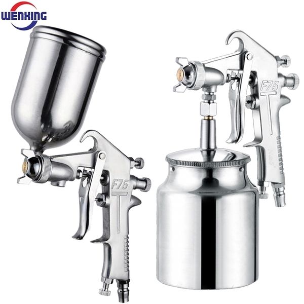 Pistole a spruzzo Pistola da 400 ml Aerografo pneumatico professionale Strumento per atomizzatore per pittura in lega con tramoggia per auto 221007